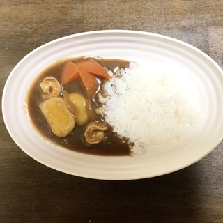 カレーレシピ　シーフードカレー